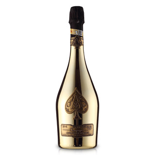 黑桃A 法国香槟起泡酒 黄金极干型香槟 钢琴烤漆礼盒装