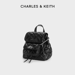 CHARLES & KEITH CHARLES&KEITH24CK2-60151400菱格大容量双肩包