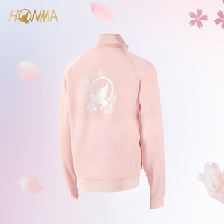 HONMA  运动外套 男休闲外套 65周年樱の舞运动樱花 男女时尚夹克 外套 浅粉色 M