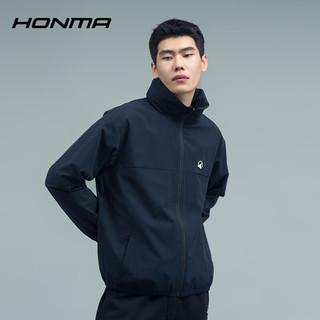 HONMA【活力系列】高尔夫服饰男士外套时尚运动连帽夹克 黑色 L