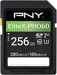PNY 必恩威 256GB EliteX-PRO60 U3 V60 UHS-II SDXC 相机专用