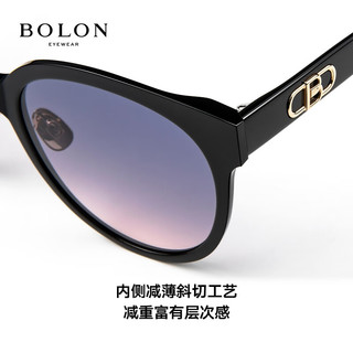 暴龙（BOLON）眼镜度数近视太阳镜墨镜 BL3103C90 1.67灰色偏光