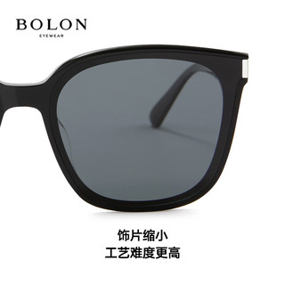 暴龙（BOLON）眼镜2024年王鹤棣同款大框太阳镜开车墨镜男女 BL3151A12 A12-酷感黑(非偏光)