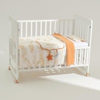 babycare 新生儿床品枕头三件套满月宝宝礼物初生婴儿见面礼盒安抚盖毯被子