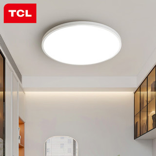 TCL 吸顶灯led卧室灯具全屋灯饰阳台餐厅现代简约三防灯 冰清24W白光