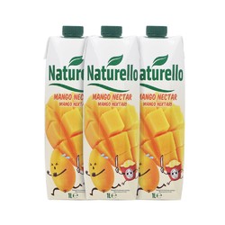 Naturello 太慕 土耳其进口果汁太慕芒果汁果蔬汁饮料食品饮品1L*3瓶
