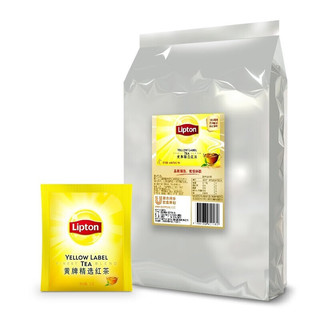 移动端、京东百亿补贴：Lipton 立顿 黄牌精选红茶包  奶茶原料 办公室下午茶袋泡茶包 袋装160g80包红茶独立包装