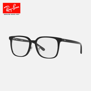 雷朋（RayBan）光学镜架修颜大框板材近视镜架0RX5419D 黑色镜框2000