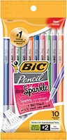BiC 比克 Xtra-Strong 粗铅自动铅笔，带彩色笔筒，铅 0.9 毫米，24 支装，带橡皮擦