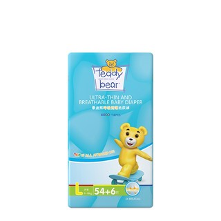泰迪熊纸尿裤 呼吸特薄超薄透气干爽婴儿宝宝尿不湿 单包L60片(8-12kg)