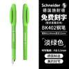 施耐德（Schneider）钢笔成人练字笔男女三年级办公签字笔免费刻字德国墨水笔F尖BK402绿色-可 淡绿色