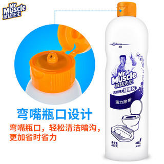 威猛先生（Mr Muscle） 洁厕剂480g 洁厕液 洁厕灵 厕所清洁剂 马桶强力除垢去渍去异味 清香型 480g*5