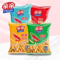 Qinqin 亲亲 虾条大包装80g*4包膨化食品休闲办公室薯片怀旧零食解馋小吃