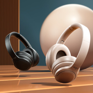 爱国者（aigo）WY100青春版头戴式无线蓝牙耳机 蓝牙5.3音乐运动游戏耳机 苹果华为小米手机电脑通用 米色