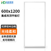 海德照明 HAIDE LIGHTINGled平板灯嵌入式集成吊顶办公室车间工程扣板面板灯88w白光60*120 88W 集成吊顶款 600x1200