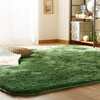 foojo高毛丝绒地毯床边飘窗毯客厅茶几卧室地毯 橄榄绿140*200cm