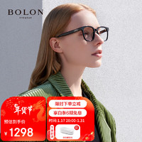 暴龙（BOLON）眼镜近视光学镜眼镜框可配度数 BJ3159B10框+暴龙防蓝光1.67 B10-亮黑