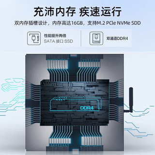 联想（Lenovo）启天M455 高性能商用办公学习台式电脑   I7-127008G 512G 集显  23.8英寸显示器 主机+23.8英寸显示器