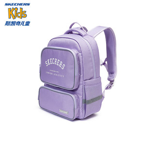 Skechers斯凯奇男女童大容量轻便书包高年级儿童双肩背包L124K022 薰衣草紫/005U 均码