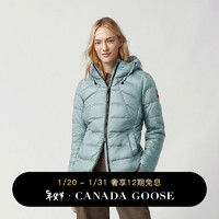 加拿大鹅（Canada Goose）Abbott女士轻量羽绒服连帽衫外套大鹅羽绒服 2220L 477 雾灰色 2XS