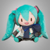 bilibili哔哩哔哩初音未来miku抱枕粉色毛绒玩具fufu玩偶公仔