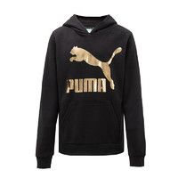 彪马（PUMA）童装 时尚潮流运动服跑步训练休闲服上衣舒适透气卫衣套头衫 537129-01 100