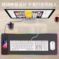 静音 键盘有线超薄台式电脑笔记本女生办公巧克力键盘鼠标套装无线