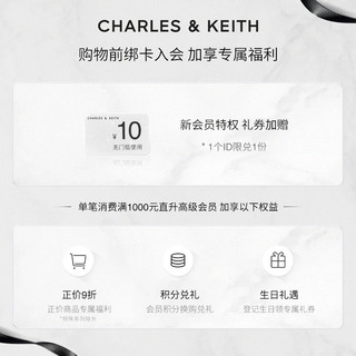 CHARLES & KEITH CHARLES＆KEITH春季女鞋CK1-70900334女士休闲甜酷厚底中跟乐福鞋