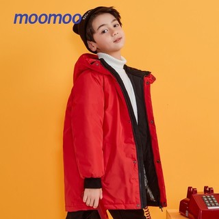 MooMoo 莫莫 童装男中童休闲时尚棉冲锋衣