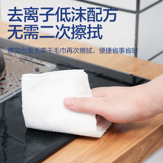 答菲厨房湿巾去油污清洁湿纸巾80抽家用卫生厨房用纸 80抽*1包【】