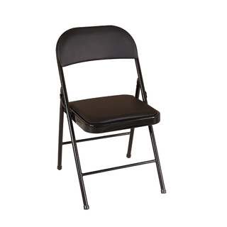 非洲鹰简易登子靠背椅家用折叠椅子便携办公椅会议椅电脑餐椅宿舍椅子 加固棕腿棕面