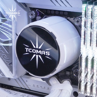 TCOMAS 钛钽SJ-A100E 360WH CPU一体式水冷散热器 ARGB冷头光效 多平台支持LGA1700