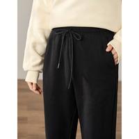 INMAN 茵曼 抽绳束脚宽松长裤 18247722HM010