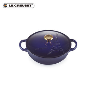 酷彩（Le Creuset）法国珐琅铸铁锅埃菲尔系列炖煮煲汤 22.cm 炖锅(白珐瑯)红色艾菲尔铁