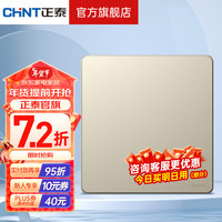 正泰（CHNT） 开关插座面板五孔86型暗装墙壁双usb带开关空调插座3L淡香槟 一开单控16A 正泰3L系列淡香槟强电