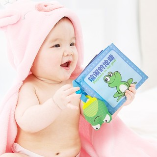 拉拉布书  婴儿牙胶玩偶布书可咬撕不烂0-1岁宝宝早教玩具礼盒套装0-3岁