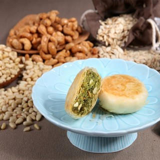 龙华素斋苔条罗汉饼270g净素果仁酥饼上海特产糕点中式龙华寺月饼