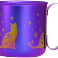 HORIE 堀江 ホリエ 钛金设计马克杯 动物猫 (紫色) TMA-211B