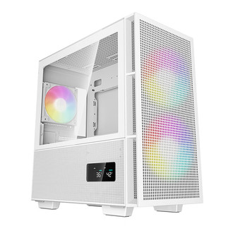 DEEPCOOL 九州风神 CH360 数显版 M-ATX机箱 白色