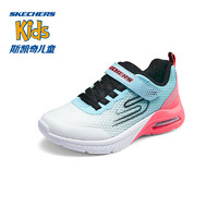 Skechers斯凯奇女童魔术贴运动鞋303612L 白色/珊瑚色/WCRL 13