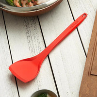 德世朗硅胶铲锅铲家用炒菜铲子厨具不粘锅食品级汤勺子耐高温 红悦硅胶铲