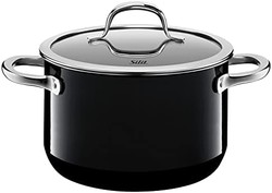 Silit “Passion”带盖炖锅，黑色，20厘米