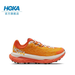 HOKA ONE ONE男女款秋冬钛氪动X越野跑步鞋TECTON X减震耐磨防滑 镭射黄 / 鸟喙橘-男女款 41