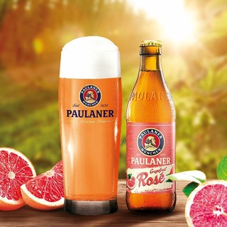 PAULANER 保拉纳 德国保拉纳柏龙西柚玫瑰红啤酒瓶装330ml*24瓶