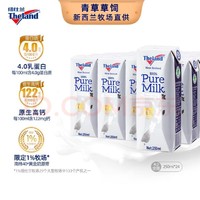Theland 纽仕兰 4.0蛋白质全脂纯牛奶250ml*24盒 新西兰进口