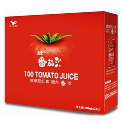 Uni-President 统一 100%番茄汁 0脂 精选新疆番茄 浓缩还原330ml*24罐