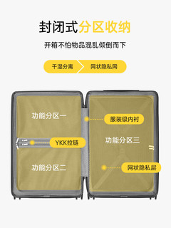 地平线8号（LEVEL8）行李箱 男女28英寸大容量宽拉杆万向轮大旅行家PC拉杆箱 黑白撞色 黑白撞色【】 28英寸宽拉杆