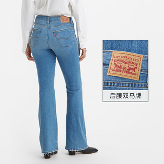 Levi's 李维斯 24春季726女士微喇牛仔裤显高显瘦气质人鱼裤 蓝色 24  30