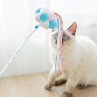 88VIP：dipuer 迪普尔 仙女逗猫棒猫咪玩具自嗨解闷长杆带铃铛耐咬流苏逗猫球