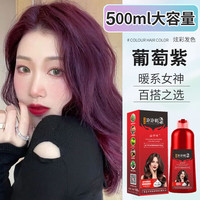 益孝堂植物泡泡染发剂纯黑茶色黑发染发膏天然盖白不沾不伤头皮女男专用